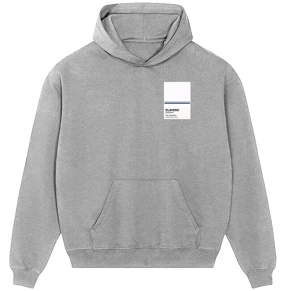 Preston North End hoodie – grey men's hoodie featuring the Preston North End Players Couture logo