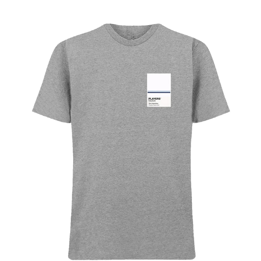 Preston North End t-shirt – grey men's t-shirt featuring the Preston North End Players Couture logo