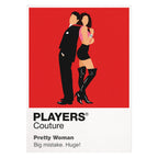 Pretty Woman Vivian and Edward against Beverly Hills red, black and white elegance Icon Frame artwork on white