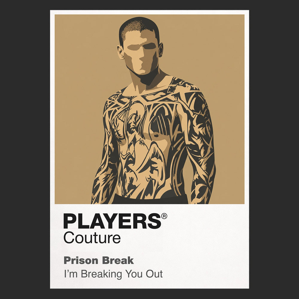 Prison Break Michael Scofield's Fox River plan, structural tattoos and bond with Lincoln Burrows Icon Frame artwork in black