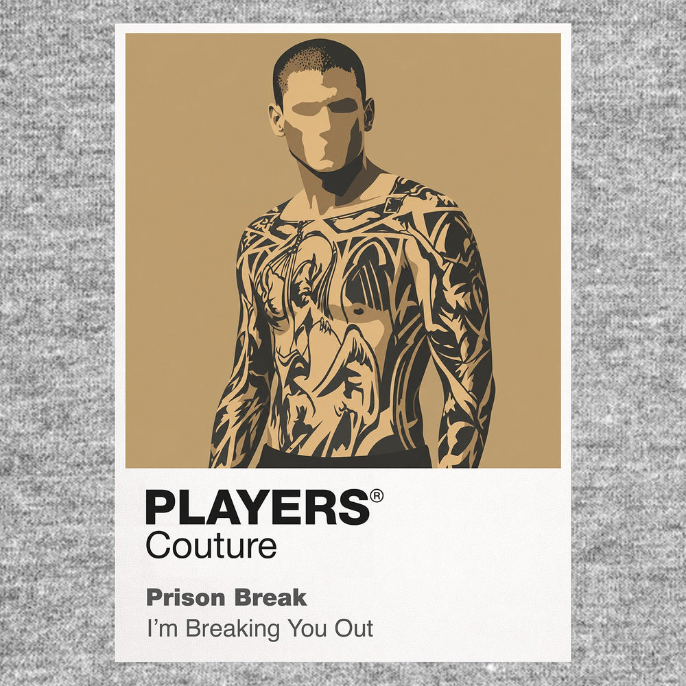 Prison Break Michael Scofield's Fox River plan, structural tattoos and bond with Lincoln Burrows Icon Frame artwork in grey