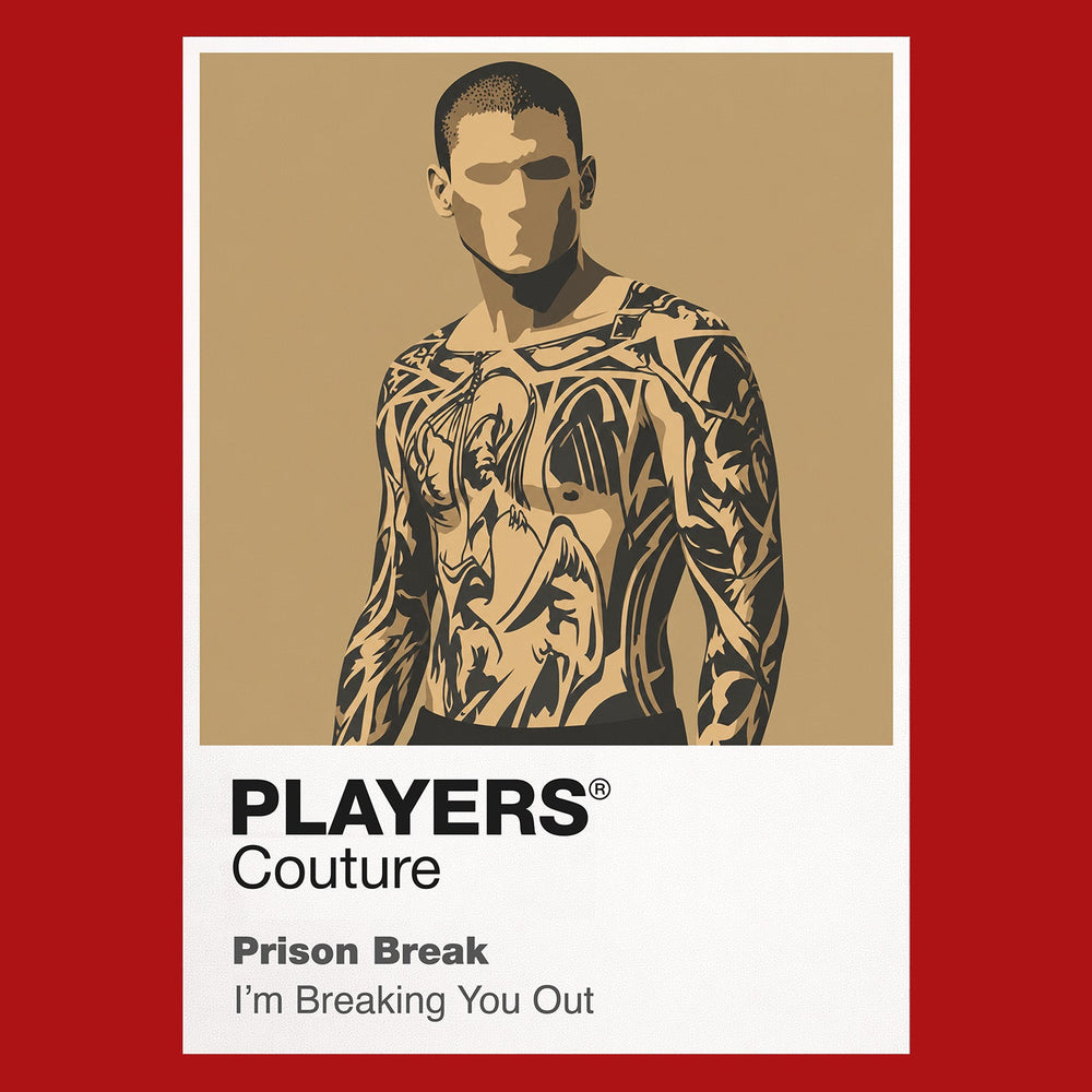 Prison Break Michael Scofield's Fox River plan, structural tattoos and bond with Lincoln Burrows Icon Frame artwork in red