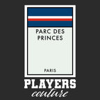 Paris Saint-Germain PSG Monopoly Card hoodie – black men's hoodie with white Paris Saint-Germain PSG Monopoly Card letters