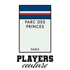 Paris Saint-Germain PSG Monopoly Card hoodie – white men's hoodie with black Paris Saint-Germain PSG Monopoly Card letters