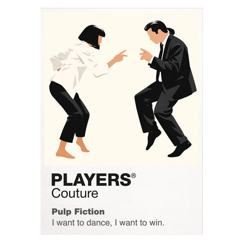 Pulp Fiction – Dance Vincent Vega and Mia Wallace performing their restrained twist at Jack Rabbit Slim's Icon Frame artwork on white
