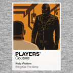 Pulp Fiction – Gimp Scene Butch and Marsellus in the pawn-shop basement sequence where rivalry gives way to survival Icon Frame artwork in grey