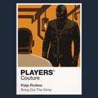 Pulp Fiction – Gimp Scene Butch and Marsellus in the pawn-shop basement sequence where rivalry gives way to survival Icon Frame artwork in navy