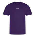 Essentials Collection t-shirt – purple men's t-shirt with white Essentials Collection letters and Players Couture logo on