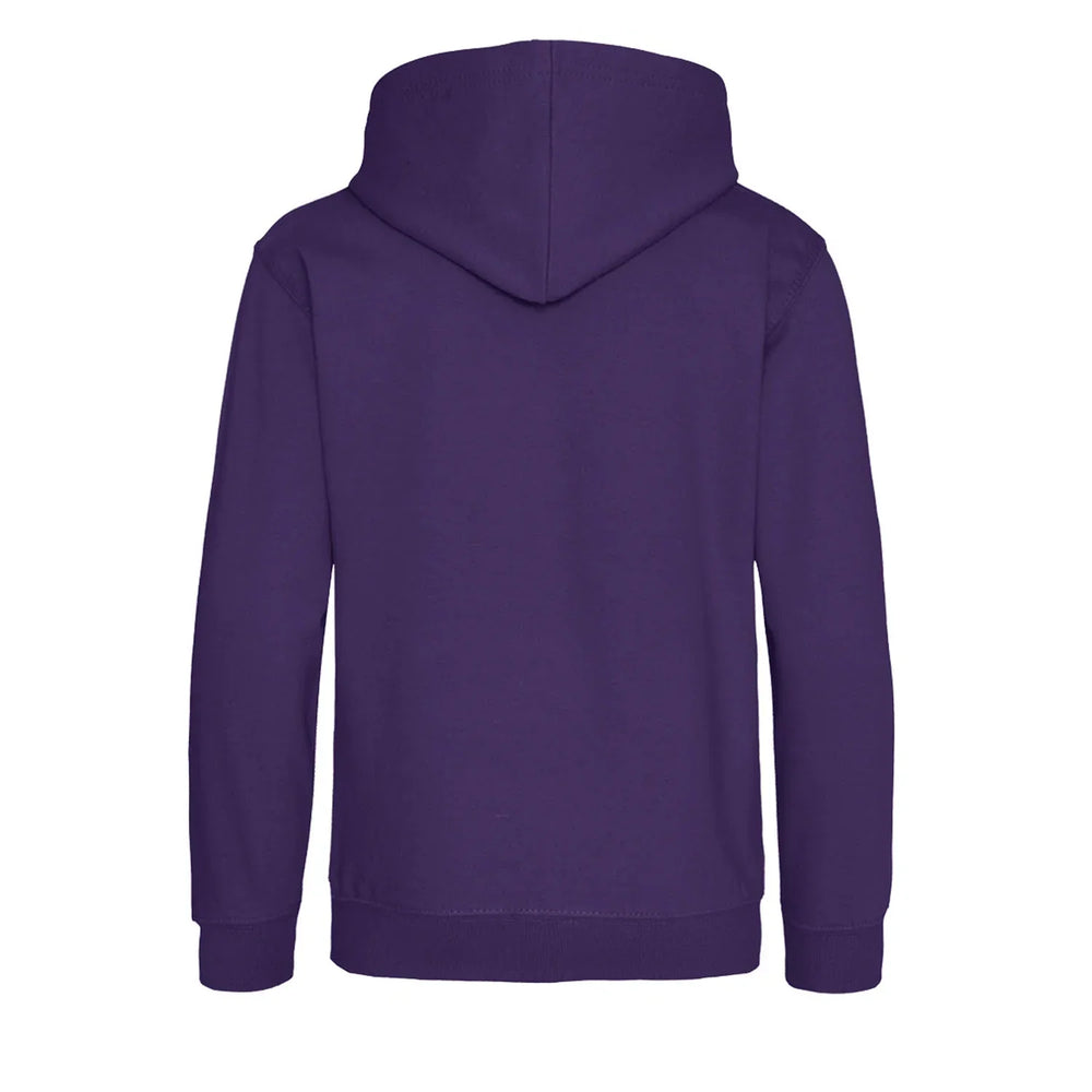 Essentials Collection hoodie – purple kids' hoodie with white Essentials Collection letters and Players Couture logo on the