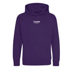 Essentials Collection hoodie – purple kids' hoodie with white Essentials Collection letters and Players Couture logo on the