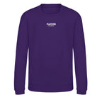 Essentials Collection hoodie – purple kids' hoodie with white Essentials Collection letters and Players Couture logo on the