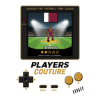 Qatar World Cup 8-Bit Men's Hoodie retro gaming football design by Players Couture
