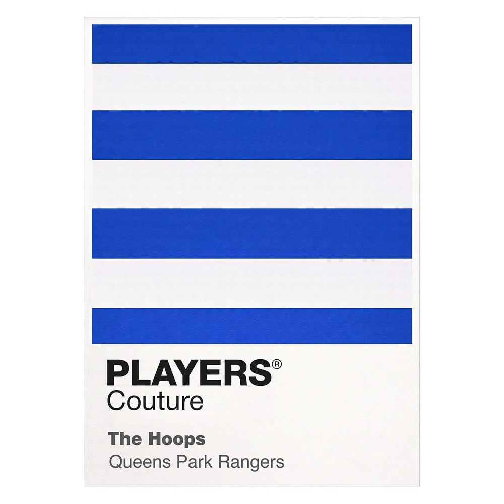 QPR Classic Football Shirt Colours Frame Men's T-Shirt – white close-up detail shot of the Queens Park Rangers Players