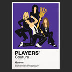 Queen Queen's four-member stage geometry and theatrical live-performance identity Icon Frame artwork in black