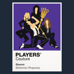Queen Queen's four-member stage geometry and theatrical live-performance identity Icon Frame artwork in navy