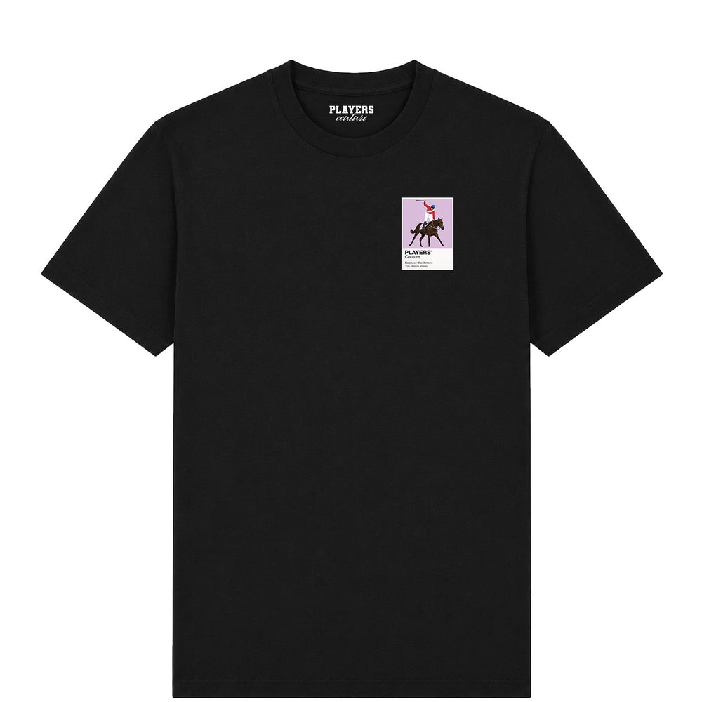 Rachael Blackmore horse racing T-shirt – mens black tshirt view
