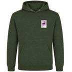 Rachael Blackmore horse racing hoodie – mens earthy green hoodie view