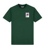 Rachael Blackmore horse racing T-shirt – mens forest green tshirt view