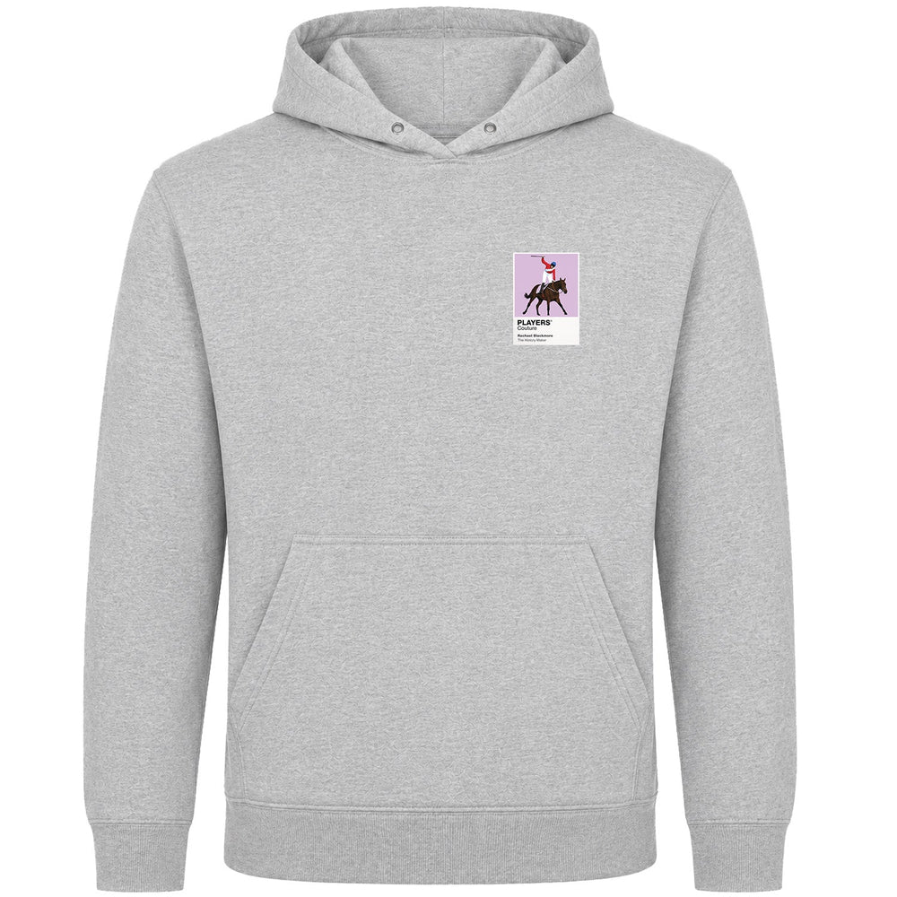 Rachael Blackmore horse racing hoodie – mens grey hoodie view