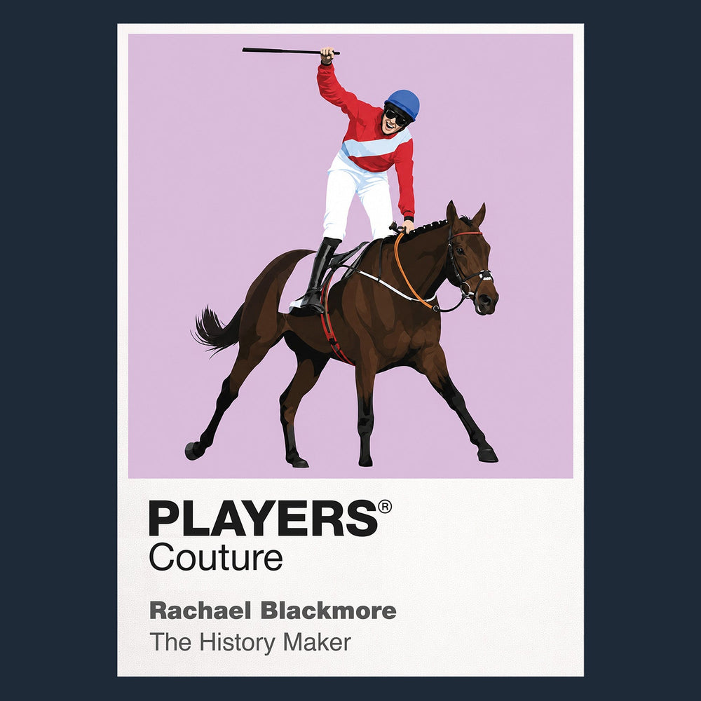 Rachael Blackmore horse racing hoodie – navy view