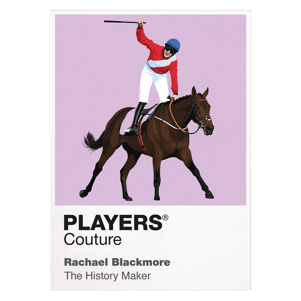 Rachael Blackmore horse racing T-shirt – white view