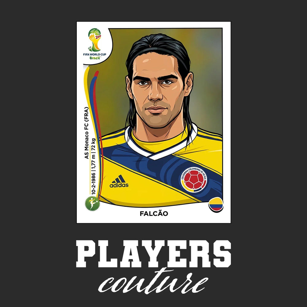 Radamel Falcao World Cup Sticker Kids Hoodie – rademel falcao black Players Couture design