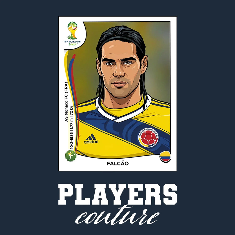 Radamel Falcao World Cup Sticker Men's Hoodie – rademel falcao navy Players Couture design