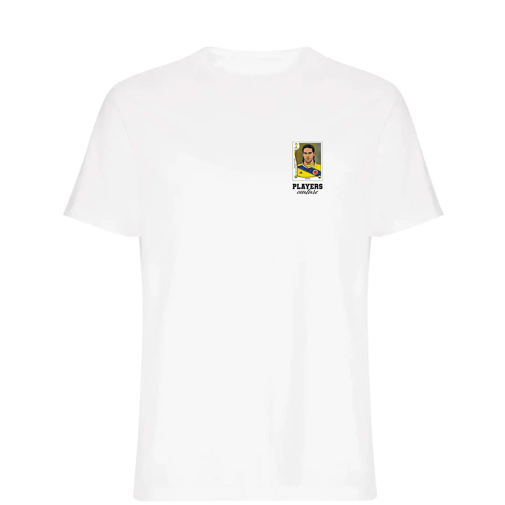Radamel Falcao World Cup t-shirt – white men's t-shirt featuring the Radamel Falcao World Cup Players Couture logo