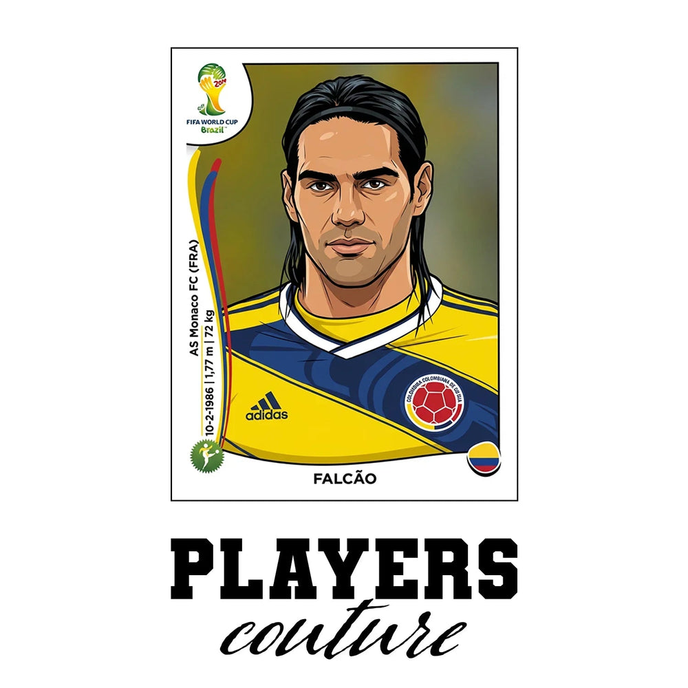 Radamel Falcao World Cup Sticker Men's Hoodie – rademel falcao white Players Couture design