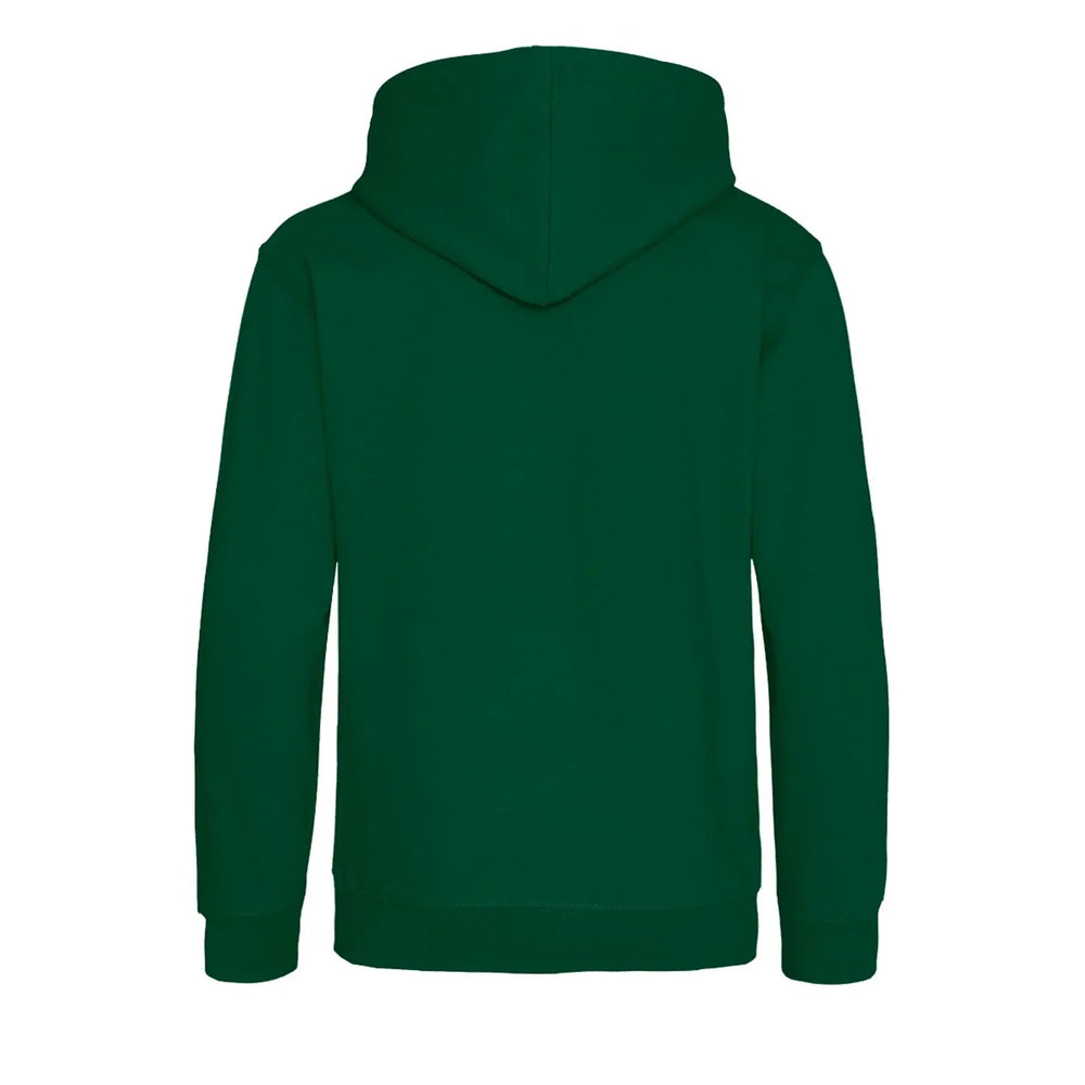 Essentials Collection hoodie – green kids' hoodie with white Essentials Collection letters and Players Couture logo on the
