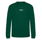 Essentials Collection hoodie – green kids' hoodie with white Essentials Collection letters and Players Couture logo on the