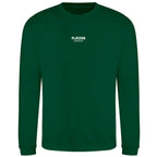 Essentials Collection hoodie – green men's hoodie with white Essentials Collection letters and Players Couture logo on the