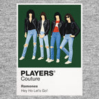 Ramones the Ramones' leather jackets, torn denim and unmistakable four-person line Icon Frame artwork in grey