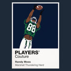 Randy Moss Marshall Thundering Herd American Football Icon Frame Men's Hoodie