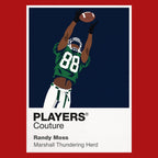 Randy Moss Marshall Thundering Herd American Football Icon Frame Men's Hoodie