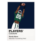 Randy Moss Marshall Thundering Herd American Football Icon Frame Men's Hoodie