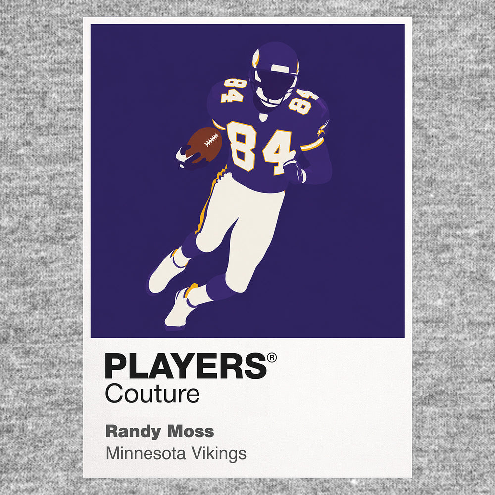 Randy Moss Vikings American Football Icon Frame Men's Hoodie