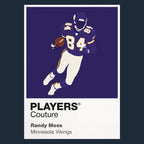 Randy Moss Vikings American Football Icon Frame Men's Hoodie