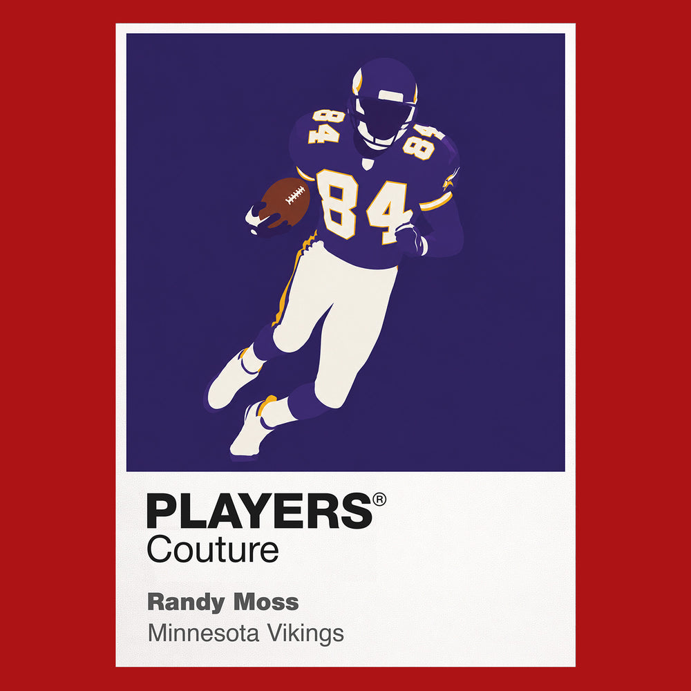 Randy Moss Vikings American Football Icon Frame Men's Hoodie