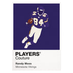 Randy Moss Vikings American Football Icon Frame Men's Hoodie