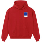 Glasgow Rangers hoodie – red men's hoodie featuring the Glasgow Rangers Players Couture logo
