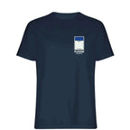 Glasgow Rangers Monopoly Card t-shirt – red men's t-shirt with white Glasgow Rangers Monopoly Card letters and Players