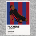 Raphinha Barcelona grey Icon Frame artwork detail