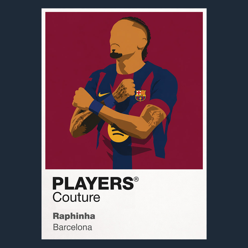 Raphinha Barcelona Icon Frame — Navy