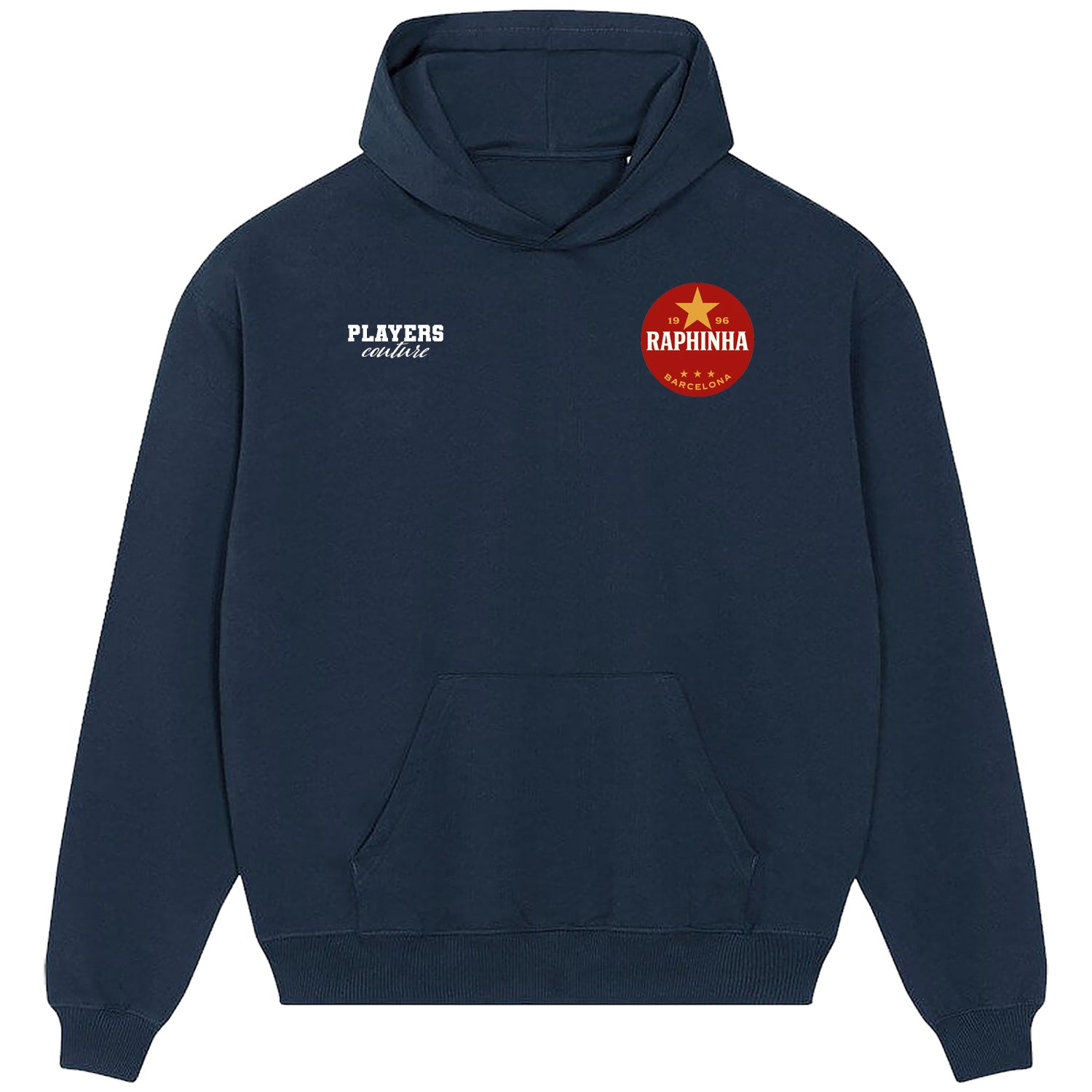 Raphinha Logo Players Couture Men's Casual Hoodie Navy