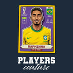 Raphinha World Cup Sticker Kids T-Shirt – raphinha navy Players Couture design