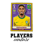 Raphinha World Cup Sticker Men's Hoodie – raphinha white Players Couture design