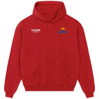 Raul Jimenez hoodie – red men's hoodie featuring the Raul Jimenez Players Couture logo