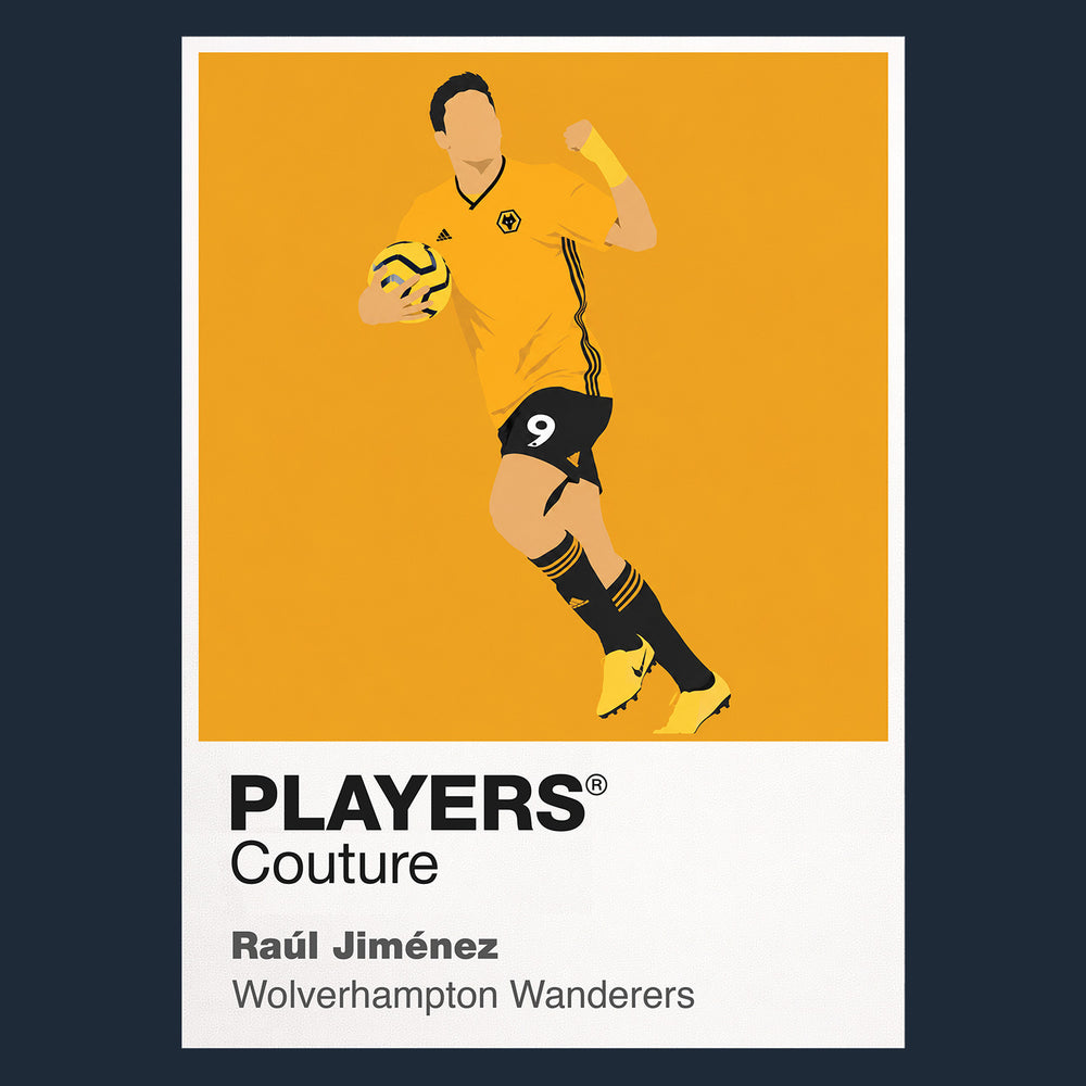 Raul Jimenez Wolves Icon Frame — Navy