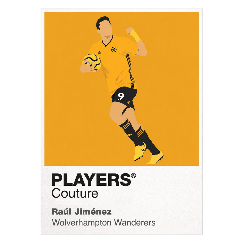 Raul Jimenez Wolves Icon Frame — White